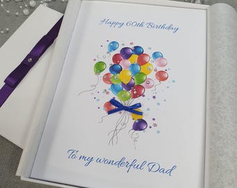 Luxury Birthday Card Handmade Personalised  Husband Father Grandfather Son Grandson 18th 21st 30th 40th 50th 60th 70th 80th 90th