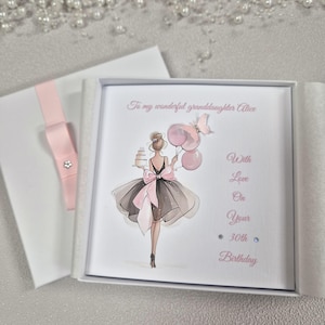 Personalised Birthday Card Handmade 15th 16th 17th 18th 19th 20th 21st 30th 40th 50th 60th Daughter Granddaughter Niece Sister Aunt Mummy