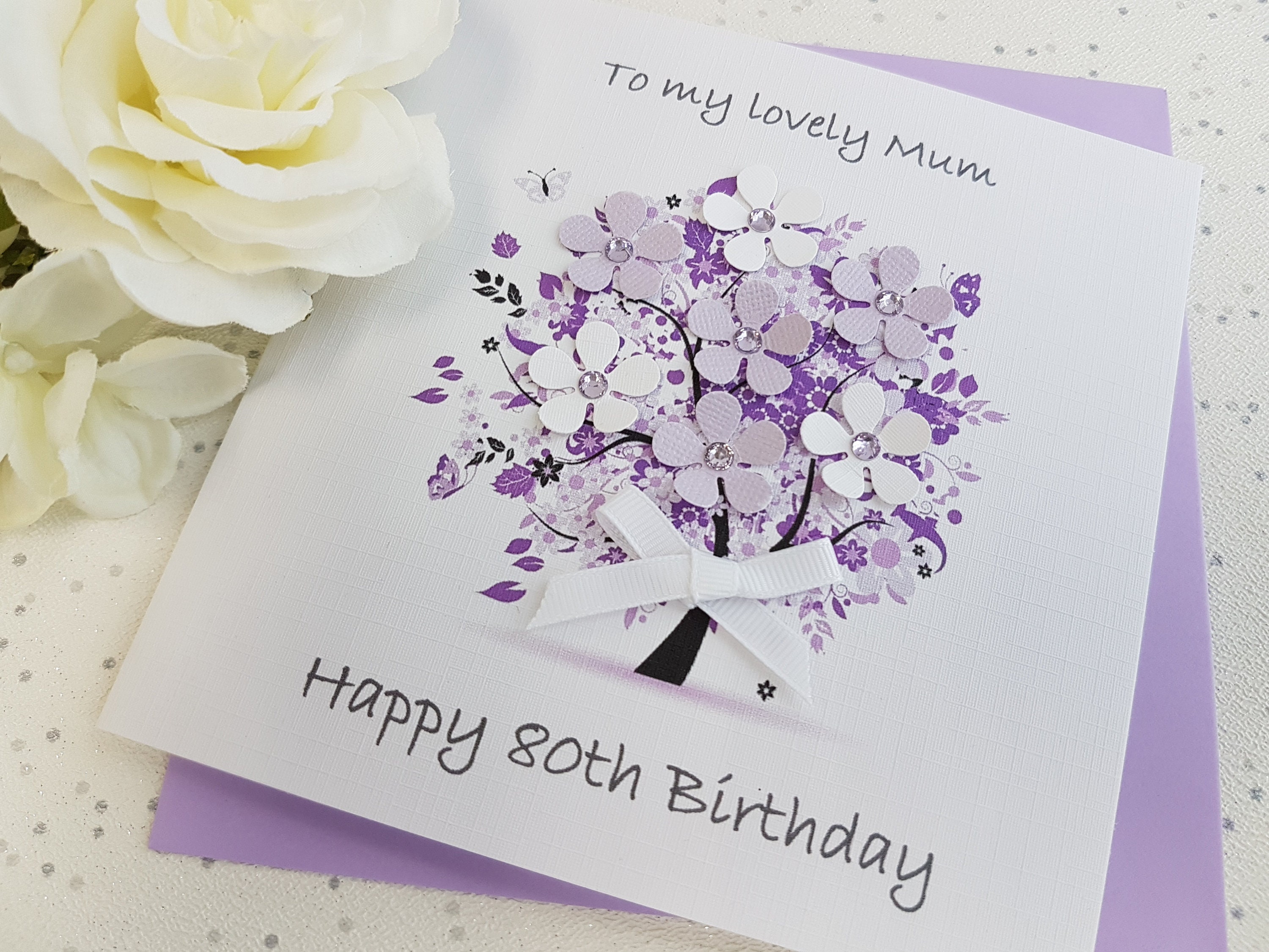 Handmade personalised MUM DAUGHTER NAN SISTER AUNT birthday 30th 40th 50th GIFT