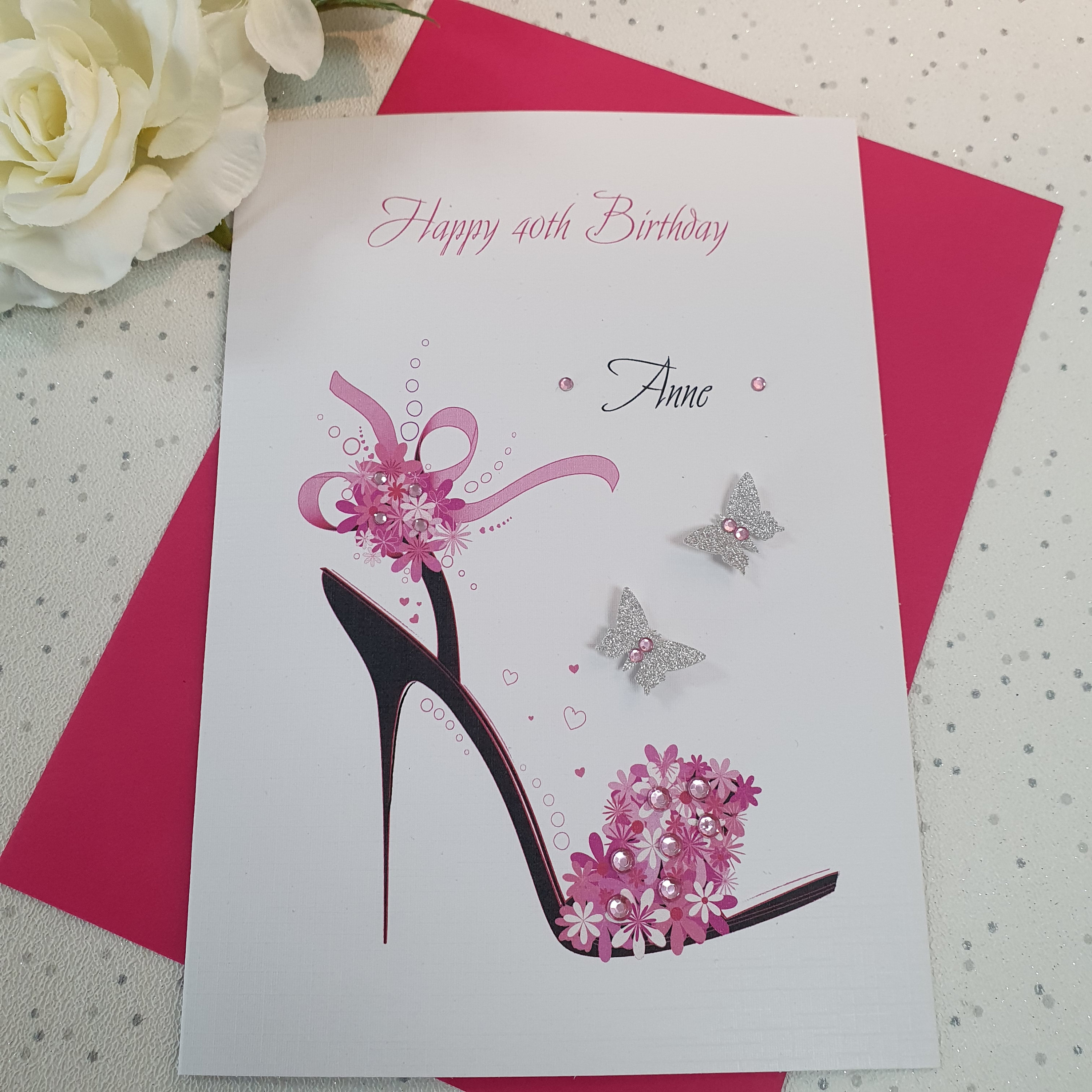 Luxury Birthday Card Handmade Personalised 16th 18th 20th 30th Etsy