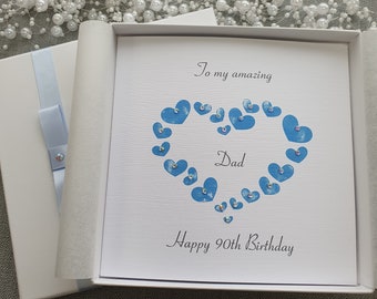 Luxury Birthday Card Handmade Personalised Husband Father Grandfather Son Grandson 18th 21st 30th 40th 50th 60th 70th 80th 90th