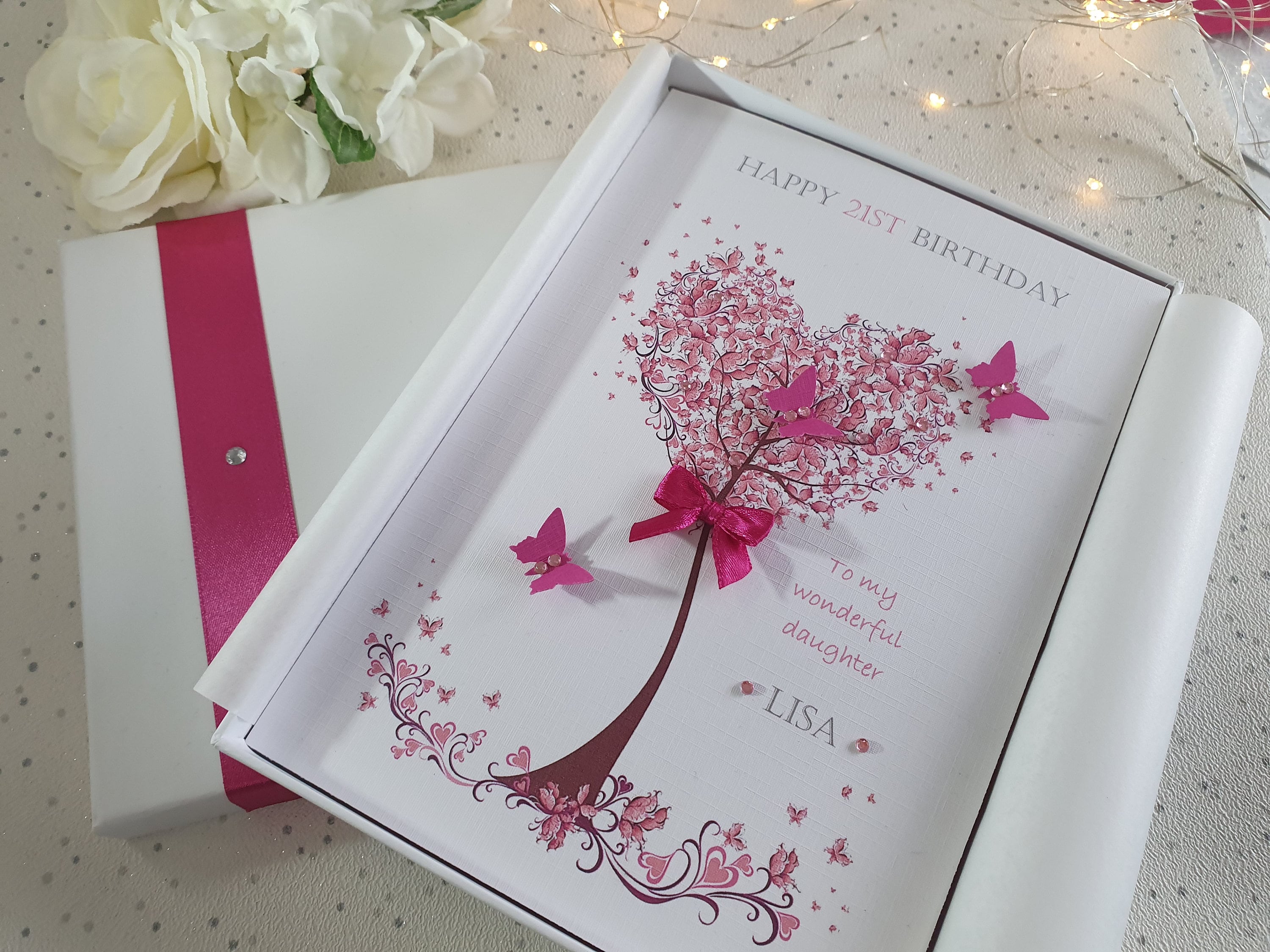 Luxury Birthday Card Handmade Personalised 16th 18th 20th 21st Etsy