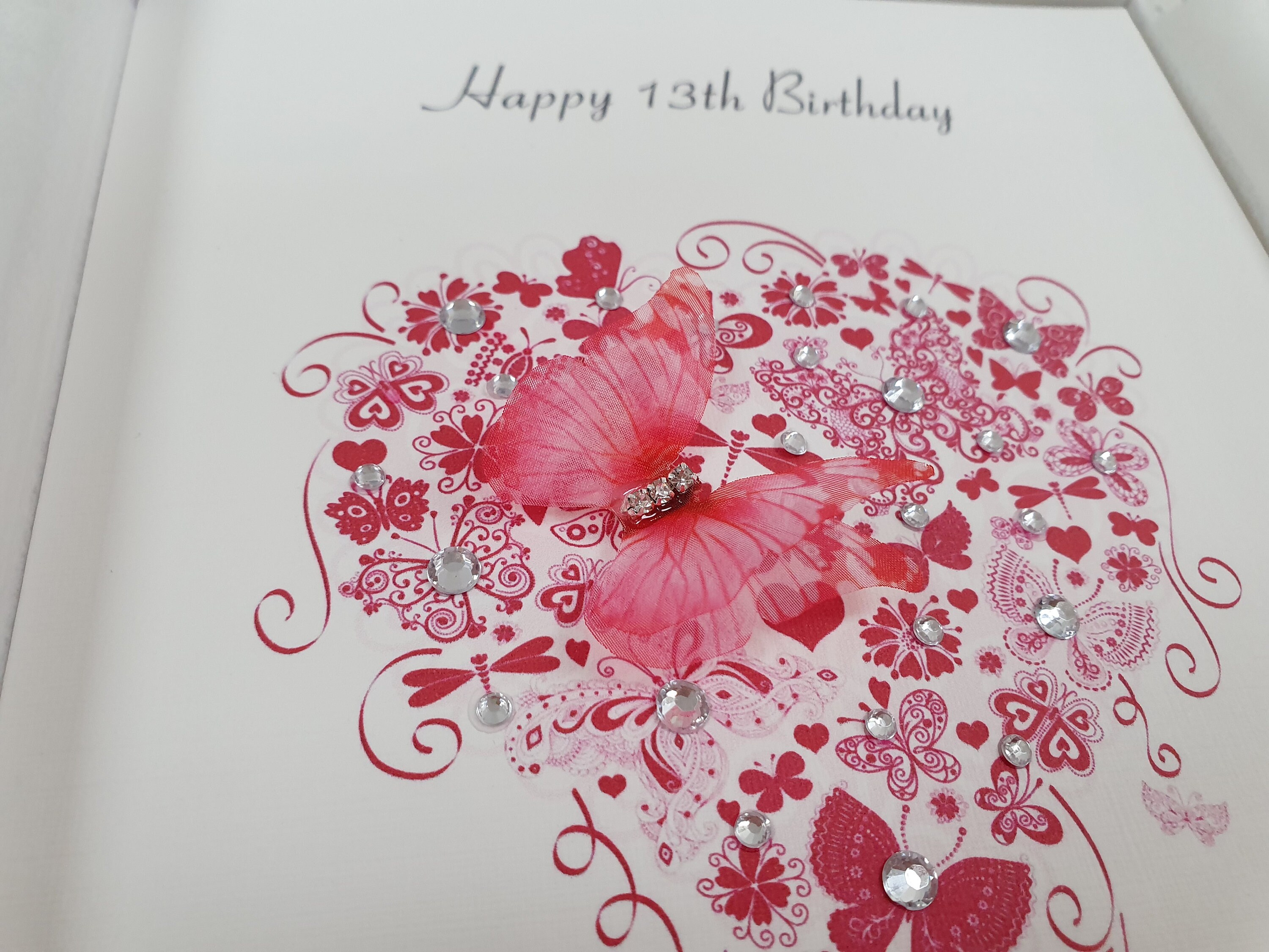 Luxury Birthday Card Handmade Personalised Box Keepsake Mum Etsy