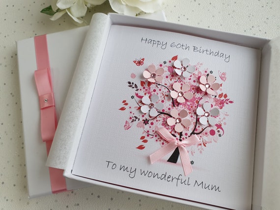 Personalised Flowers Floral Birthday Card 30th 40th 50th 60th 70th 80th 90th 100 