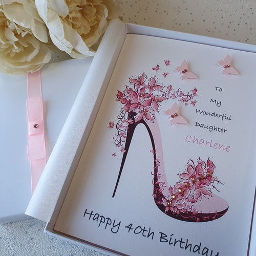 Luxury Birthday Card Handmade Personalised 16th 18th 20th 21st | Etsy UK