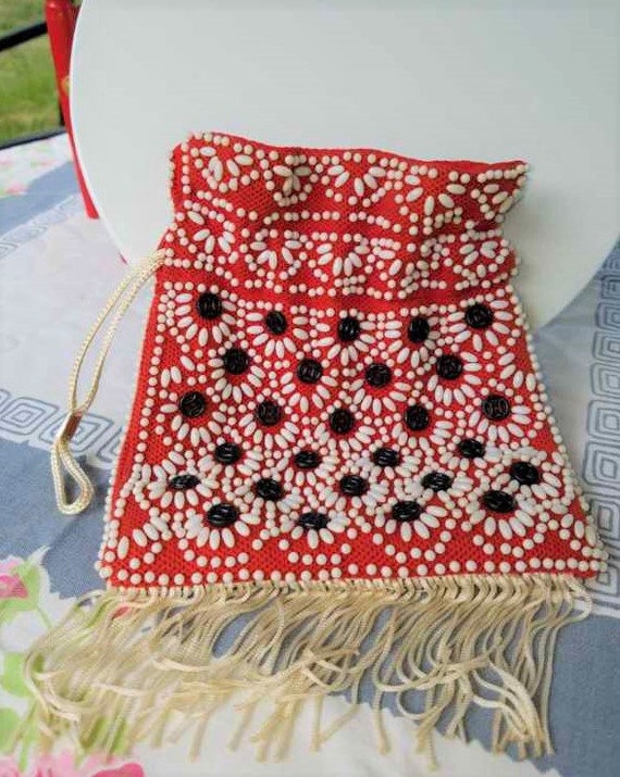 Vintage Beaded Bag - image 1