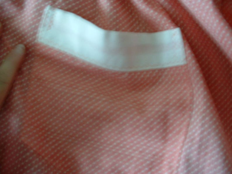 Pink and White Polka dot Vintage Apron