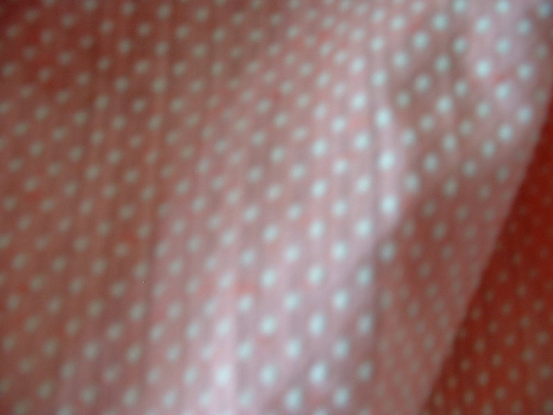 Pink and White Polka dot Vintage Apron