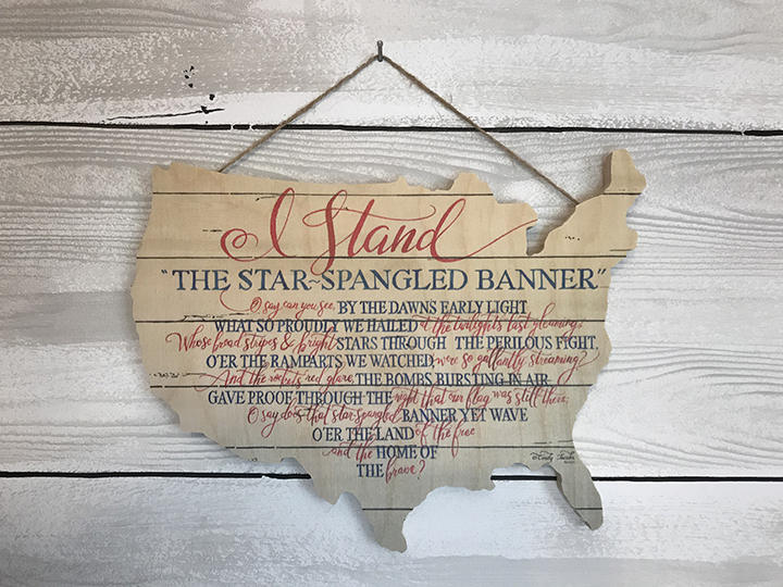 I Stand Star Spangled Bnner Etsy