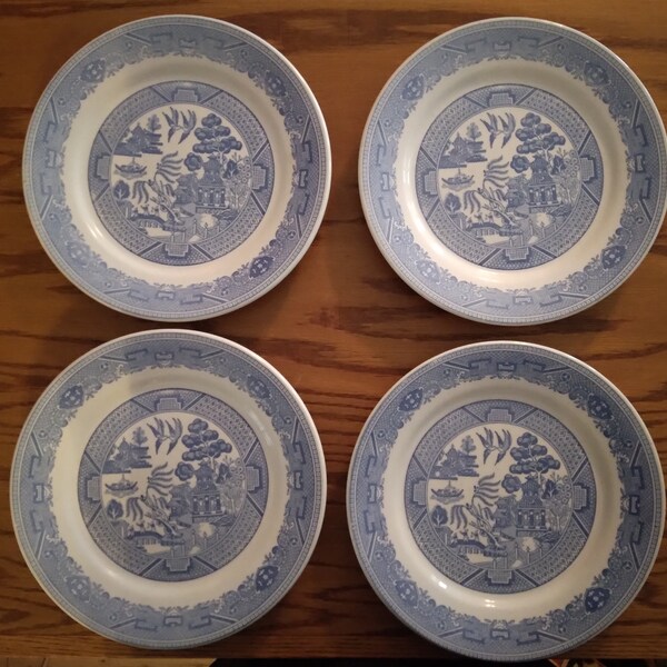 Antique Buffalo China Plates Etsy