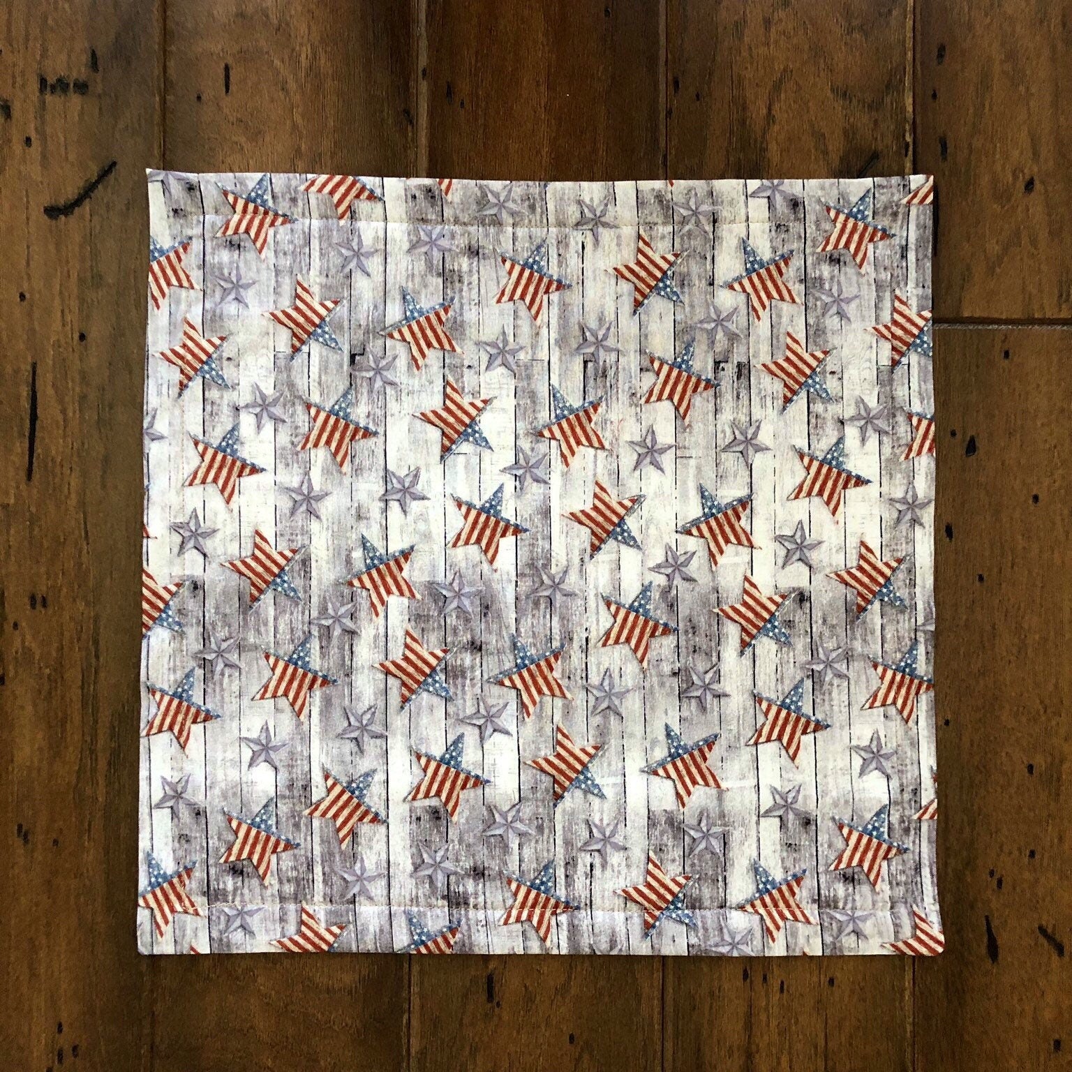 Placemats Set/4 Reversible Patriotic 4th of July Whimisical Etsy UK