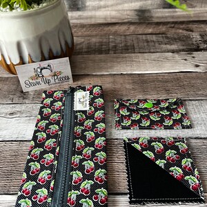 Planner Pocket Set,  Cherries and Dots