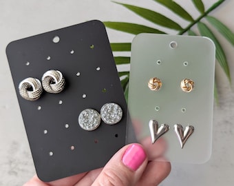 Acrylic Travel Stud Earring Holder: Compact Jewelry Organizer