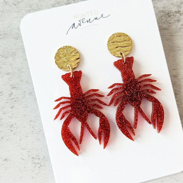Lobster Earrings Etsy