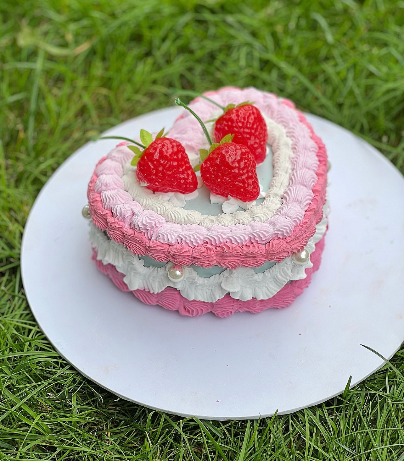 Strawberry Pearl Fake Cake Jewellery Box - Etsy
