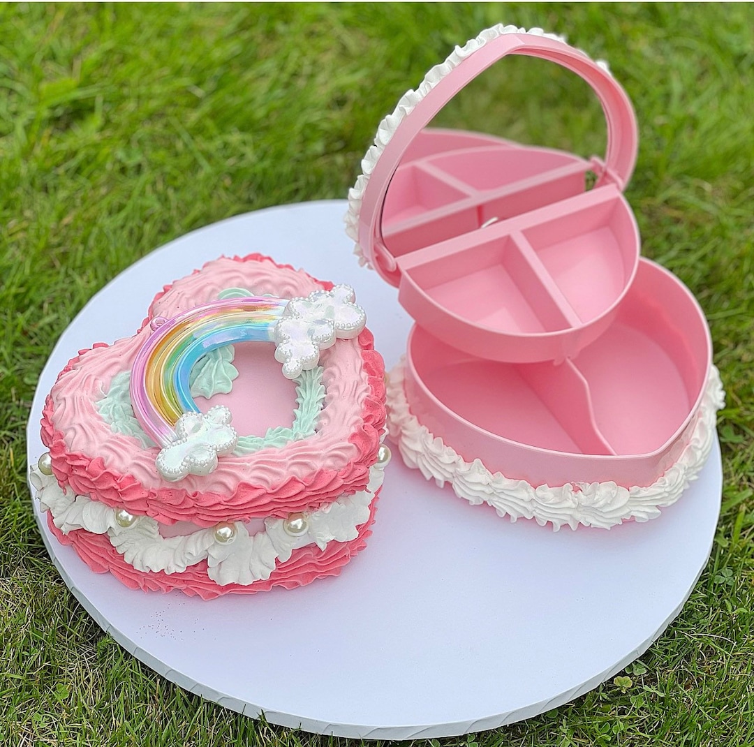 Rainbow Cake Jewellery Box Etsy