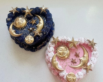 Stars & Moon  fake cake jewellery box