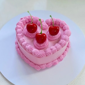 Pink cherry cake jewellery box