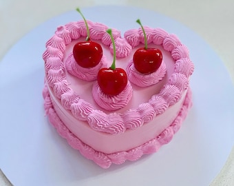 Pink cherry cake jewellery box
