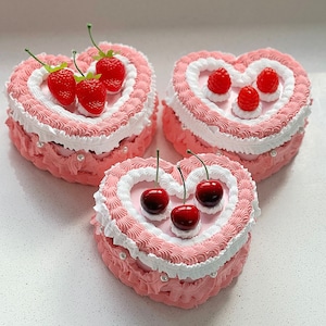 Vintage fruit fake cake jewellery boxes