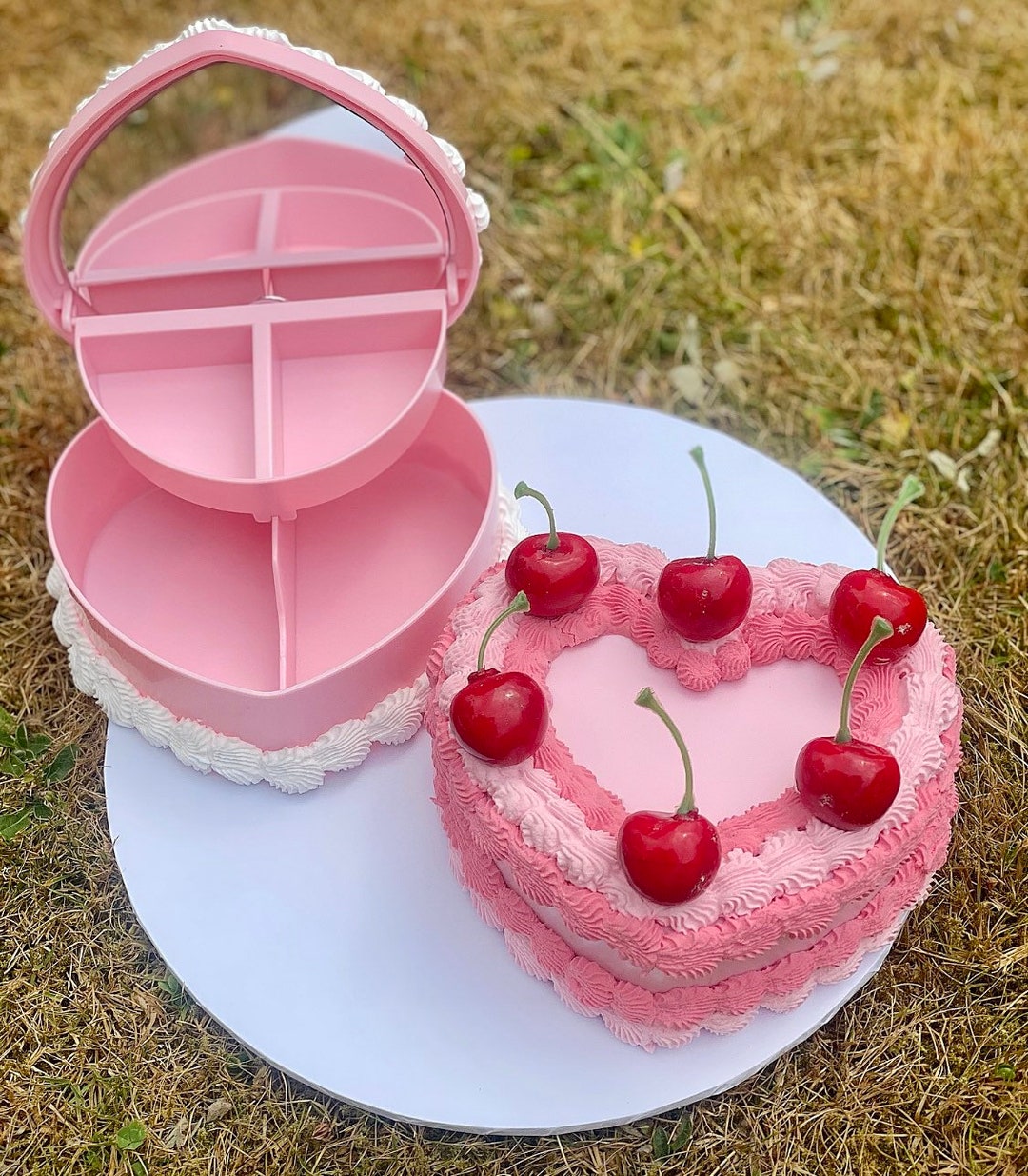 Vintage Cherry Jewellery Box Etsy UK