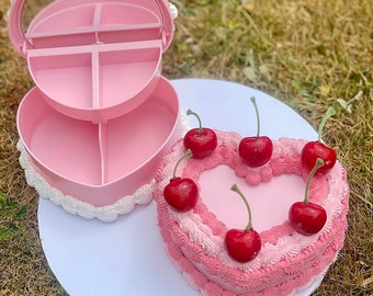 Vintage cherry jewellery box