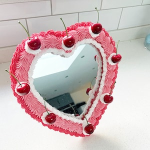 Fake cake cherry mirror
