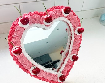 Fake cake cherry mirror