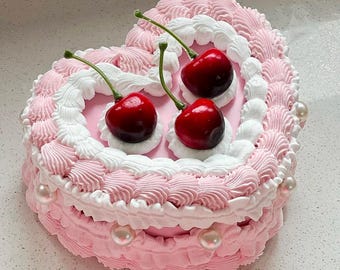 Cherry fake cake jewellery box