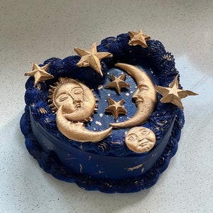 Stars & Moon  fake cake jewellery box