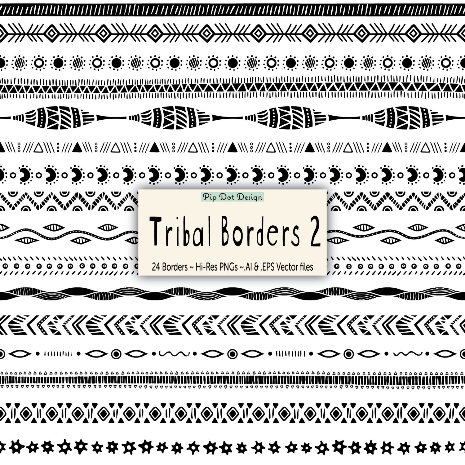 Tribal Doodle Texture Sheet
