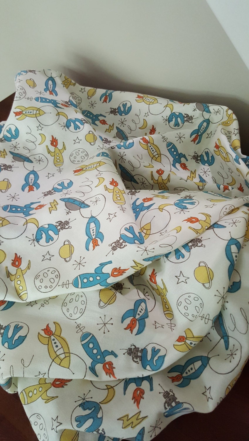 To The Moon 100 organic cotton Swaddling Blanket Etsy