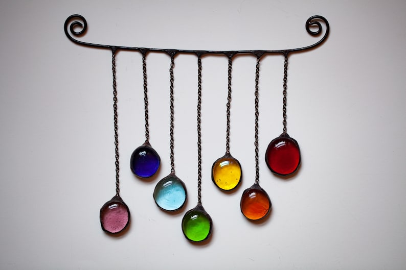 Small Rainbow Stained Glass Sun Catcher Etsy Australia