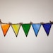 Stained glass rainbow bunting suncatcher 