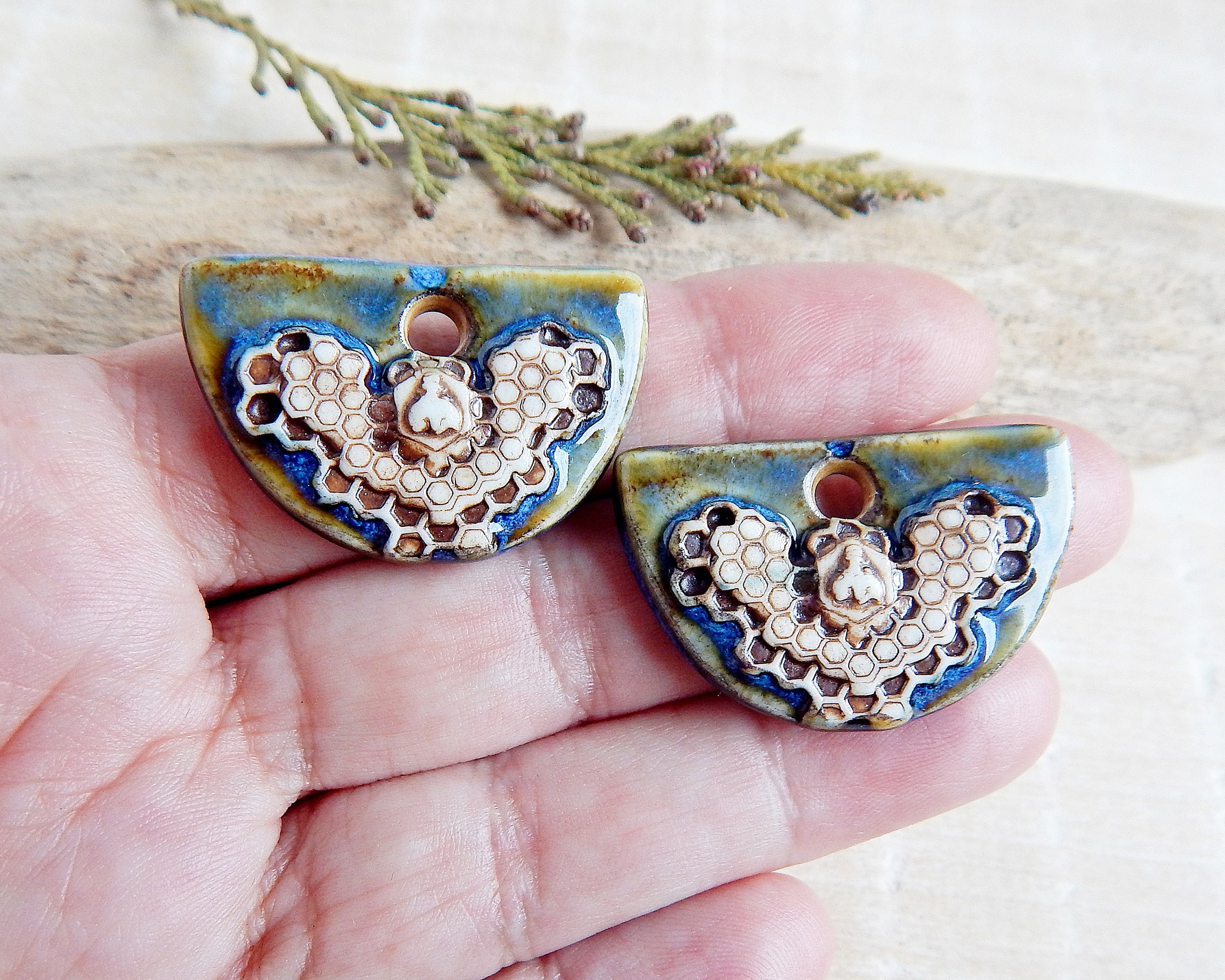 40 Ciondoli Smalto Ape E Favo - Charm Per Fai Da Te Gioielli, Bracciali E Collane - Foto 9