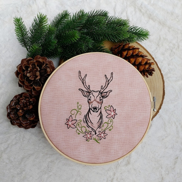 Embroidery file Hirsch