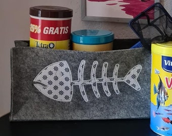 Embroidery file doodle applique fish bones