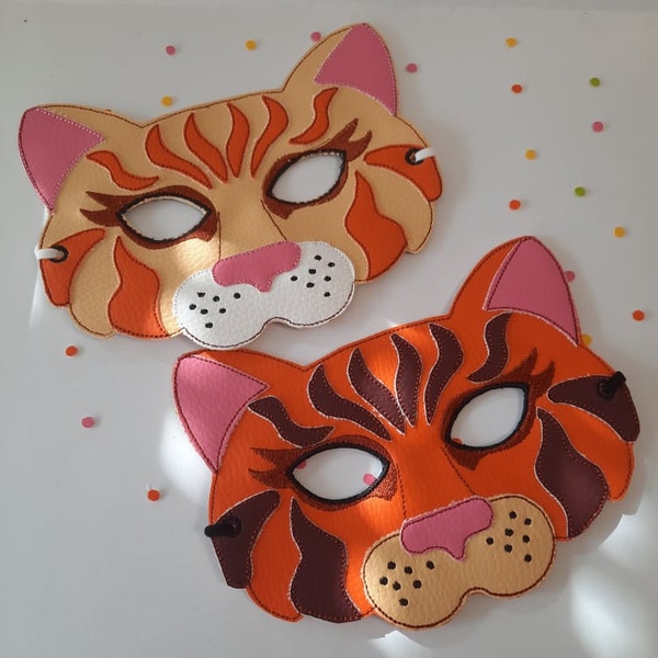 Embroidery file ITH animal masks