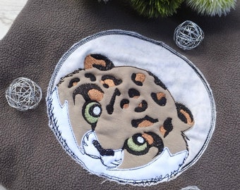 Embroidery file doodle application leopard "Lenni"