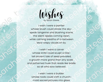 Wishes // Original Poetry // Digital Download // Comparison is the Thief of Joy