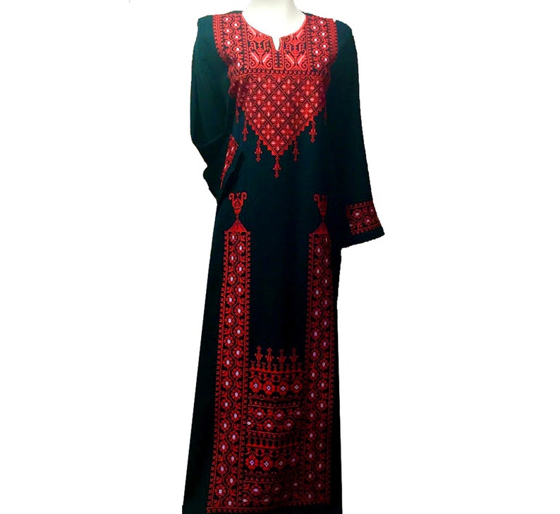 SufiWorld Palestinian Abaya Embroidered Abaya Thoub | Etsy