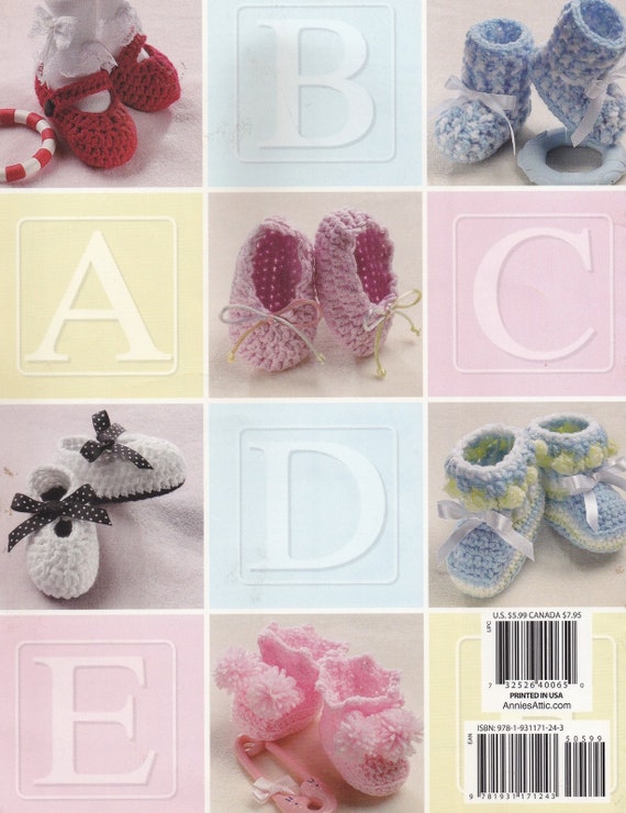 ANNIE/'S ATTIC PRECIOUS BABY BOOTIES CROCHET BOOK #874050