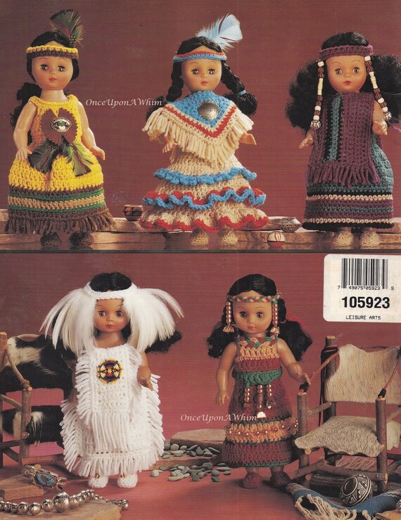 crochet indian doll