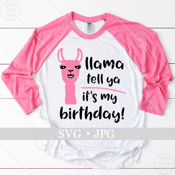 Download Llama Birthday Svg Girl Birthday Svg Llama Shirt Svg Llama Etsy