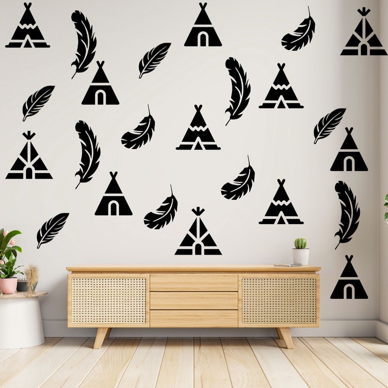 Teepee Stickers - Etsy