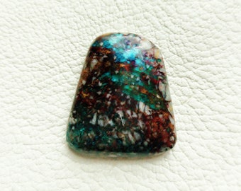 Chrysocolla Cabochon, Arizona Stone Cab, Chrysocolla with Hematite, Undrilled Stone, Natural Cabochon, Gemstone for Jewelry
