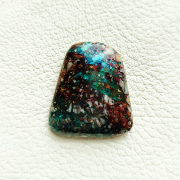 Chrysocolla Cabochon, Arizona Stone Cab, Chrysocolla with Hematite, Undrilled Stone, Natural Cabochon, Gemstone for Jewelry