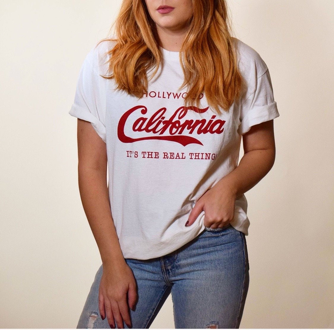 Vintage Hollywood California , It;s the Real Thing! Coca Cola style