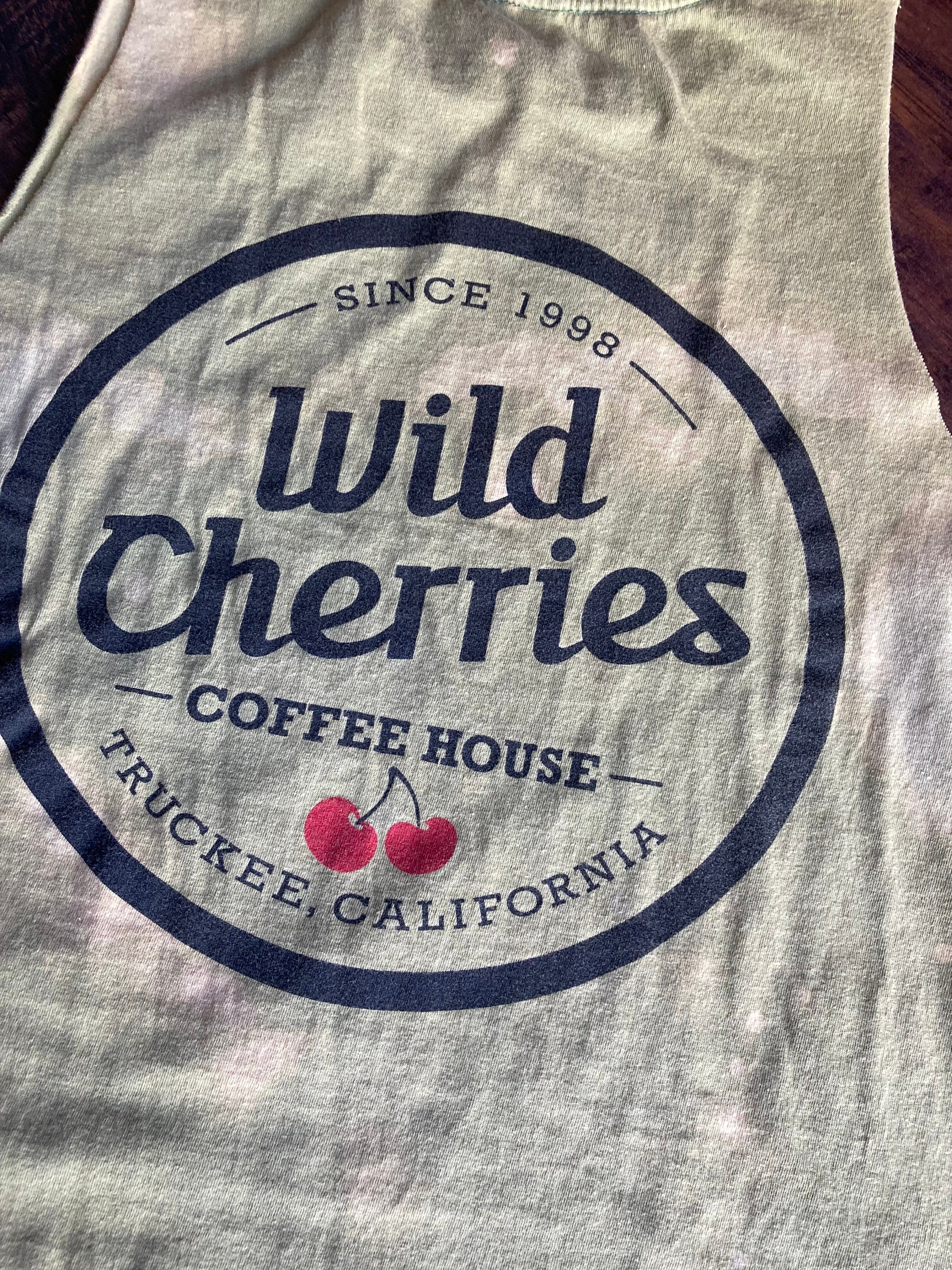Acid wash cropped tank wild cherries truckee ca small