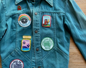 Rare 1970/1980 jacket with Girl Scout patches